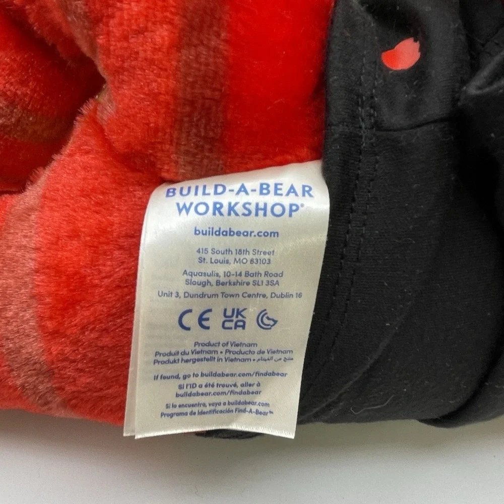 Build A Bear Red Dinosaur T Rex Velociraptor w/ Tee & Sound 19‎ Inch Plush BAB